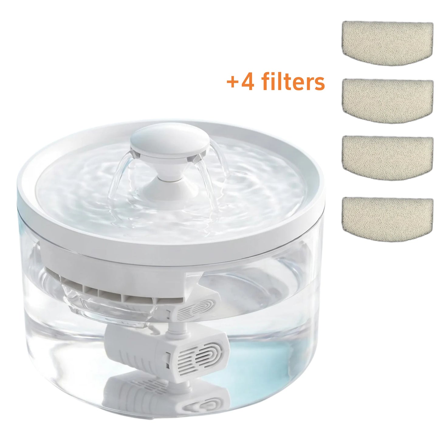 1800mL USB Pet Water Fountain with Automatic Filter System