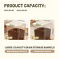 Large Transparent Pet Food Storage Container with Scoop