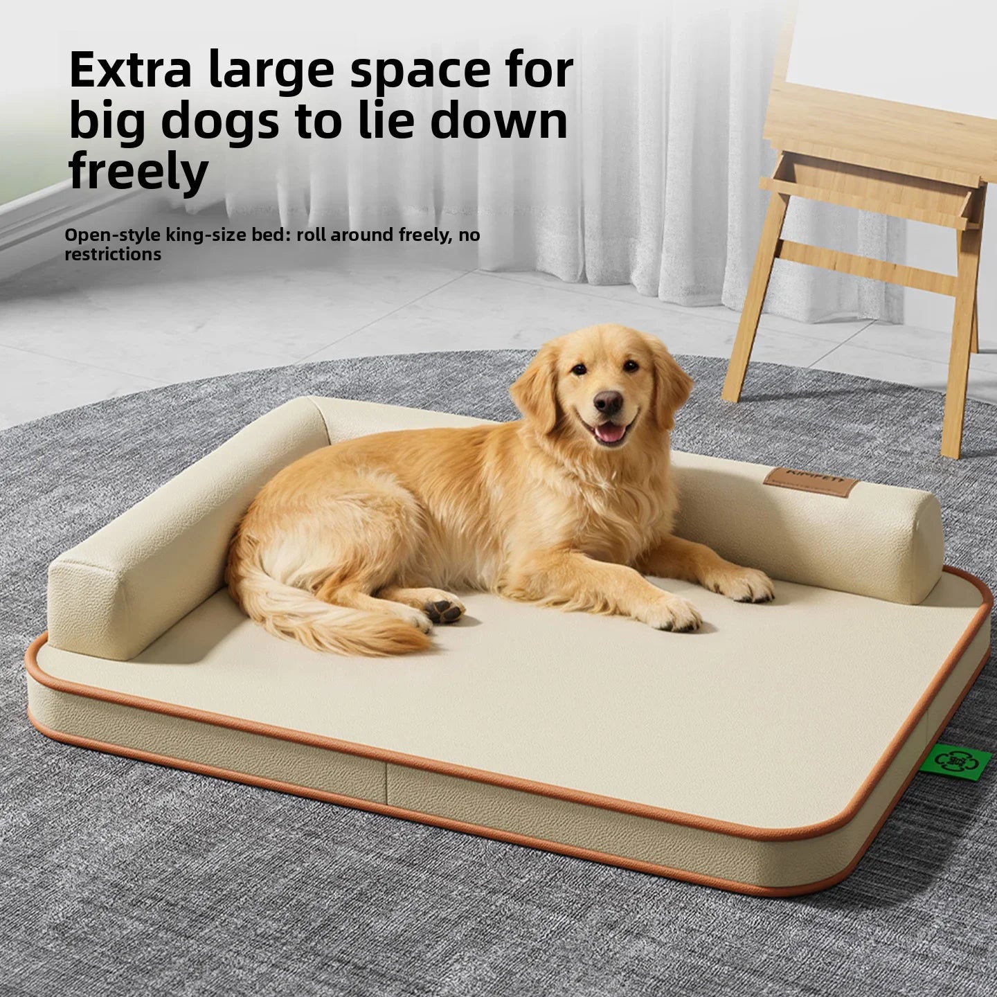 Large Dog Bed with Soft Cushion for Dogs and Cats