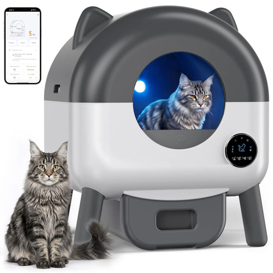 Self-Cleaning Litter Box — App-Controlled, 72L Capacity