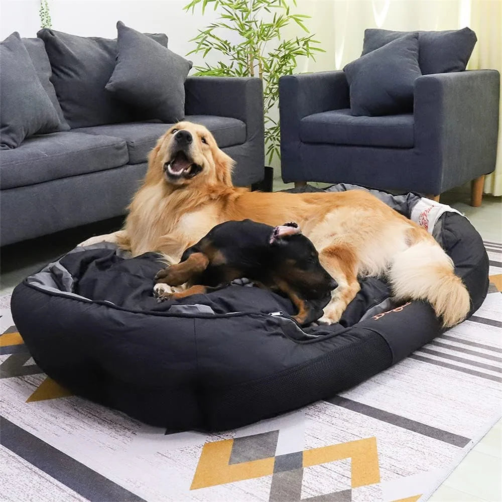 XXL XL L Orthopedic Sofa Dog Bed Waterproof Pet Mat Kennel Washable Pet Puppy Basket Cushion Removable Fr Small Medium Large Dog