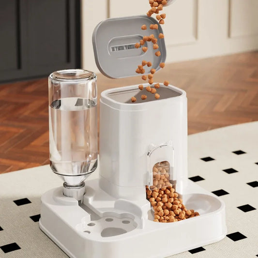 2-in-1 Automatic Pet Feeder & Water Dispenser