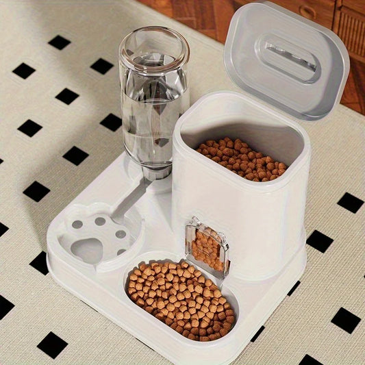 2-in-1 Automatic Pet Feeder & Water Dispenser