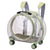Transparent Pet Backpack Carrier with Wheels for Dogs and Cats