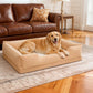 Extra Large Orthopedic Dog Bed Soft Calming Pet Sofa Couch Enhanced Bolster Deep Snuggle Bed