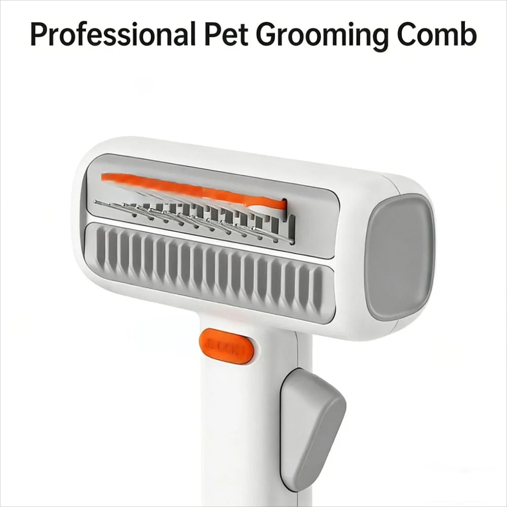 2-in-1 Cat Comb for Dematting and Deshedding Loose Fur