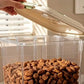 Large Transparent Pet Food Storage Container with Scoop
