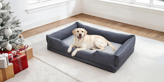 Extra Large Orthopedic Dog Bed Soft Calming Pet Sofa Couch Enhanced Bolster Deep Snuggle Bed