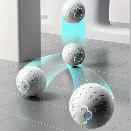 Interactive RGB Dog Toy Ball — Auto-Rolling & USB Charged
