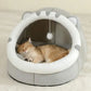 1pc Cute Soft Cat Bed House Comfortable Breathable Cat Sleeping Basket Suitable For Small/Medium/Large Cats Year-Round Use