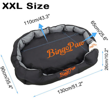 XXL XL L Orthopedic Sofa Dog Bed Waterproof Pet Mat Kennel Washable Pet Puppy Basket Cushion Removable Fr Small Medium Large Dog