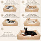 Extra Large Orthopedic Dog Bed Soft Calming Pet Sofa Couch Enhanced Bolster Deep Snuggle Bed