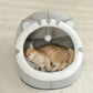 1pc Cute Soft Cat Bed House Comfortable Breathable Cat Sleeping Basket Suitable For Small/Medium/Large Cats Year-Round Use