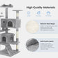 54-Inch Multi-Level Cat Tree Tower with Scratching Posts