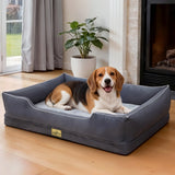 Extra Large Orthopedic Dog Bed Soft Calming Pet Sofa Couch Enhanced Bolster Deep Snuggle Bed