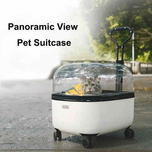 Panoramic Pet Carrier with 360-Degree Visibility for Travel
