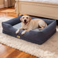 Extra Large Orthopedic Dog Bed Soft Calming Pet Sofa Couch Enhanced Bolster Deep Snuggle Bed