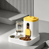 2-in-1 Automatic Pet Feeder and Water Bowl for Cats