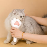 Cute Paw Pet Grooming Comb with One-Click Fur Removal
